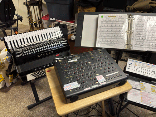 Tom's professional accordion