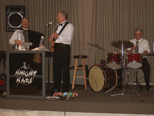 A picture of the Knight Kats Band playing in 2008